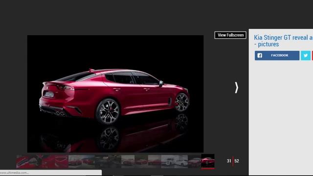 Car Review - New Kia Stinger GT Performance Four-door Grand Tourer Revealed In Detroit