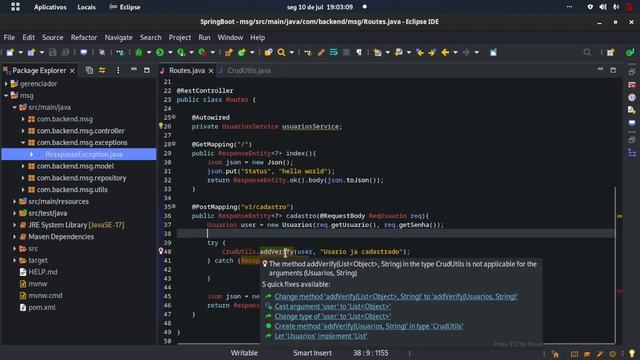 Criando um sistema de post+Login com Java(Spring boot),Mysql, RestApi