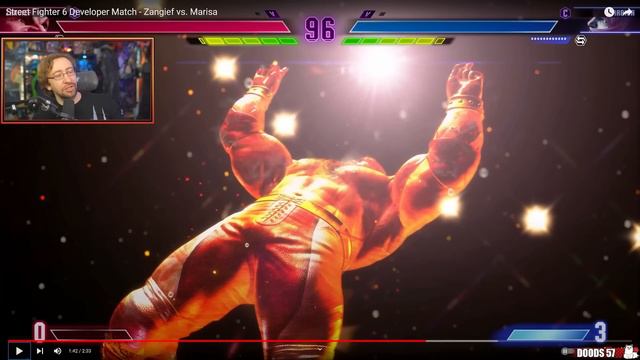MAX REACTS: Street Fighter 6 Zangief vs Marisa Developer Matches