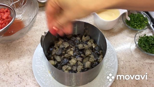 Нежный Салат с Баклажанами.