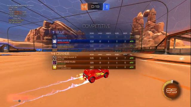 JUGANDO ROCKET LEAGUE CON EL CUCHAU RAYO MCQUEEN