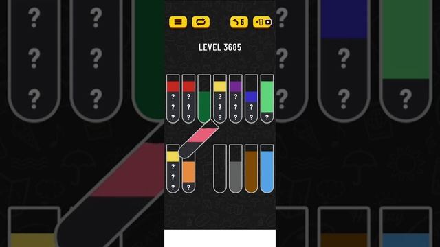 water sort puzzle level 3685