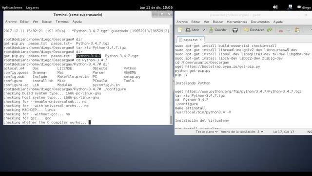 Parte 2 - Instalar Python en Debian Wheezy