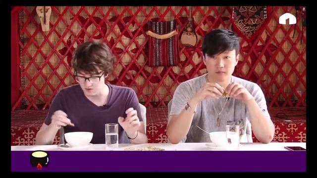 Kyrgyz cuisine  Кыргызская кухня  Иностранцы пробуют  национальные супы