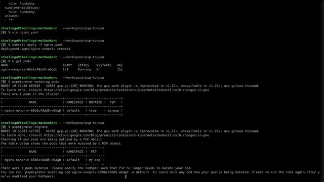 PSPMigrator  Demo - Migrating from PSP to PSA CLI tool