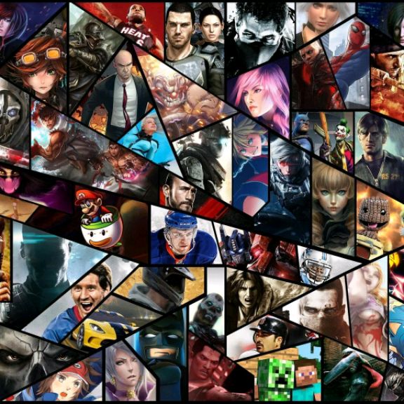 человек выбирает из множества игр на экране