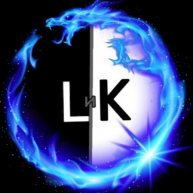 Иконка канала Белый дракон " L " и " К "