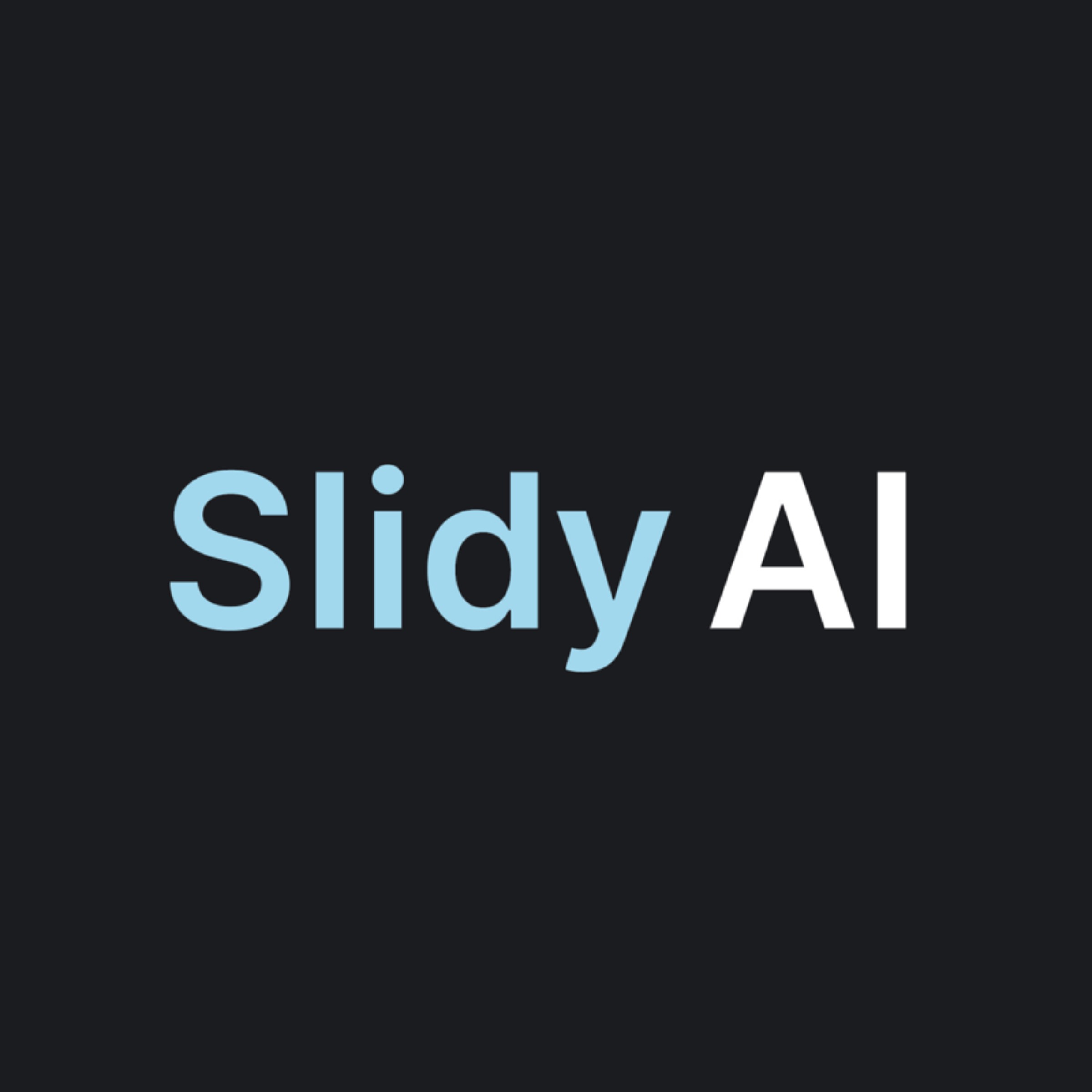 Иконка канала Нейросеть для презентаций Slidy