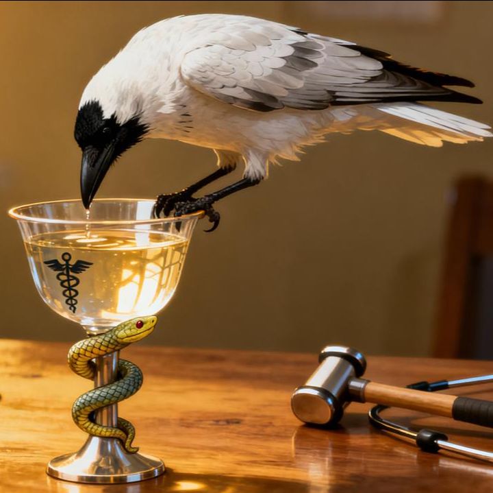 Иконка канала Ворона Белая