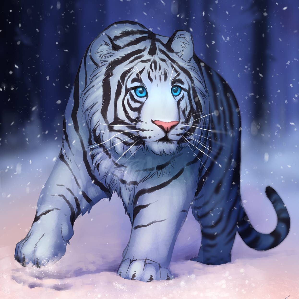 Кохаку белый тигр