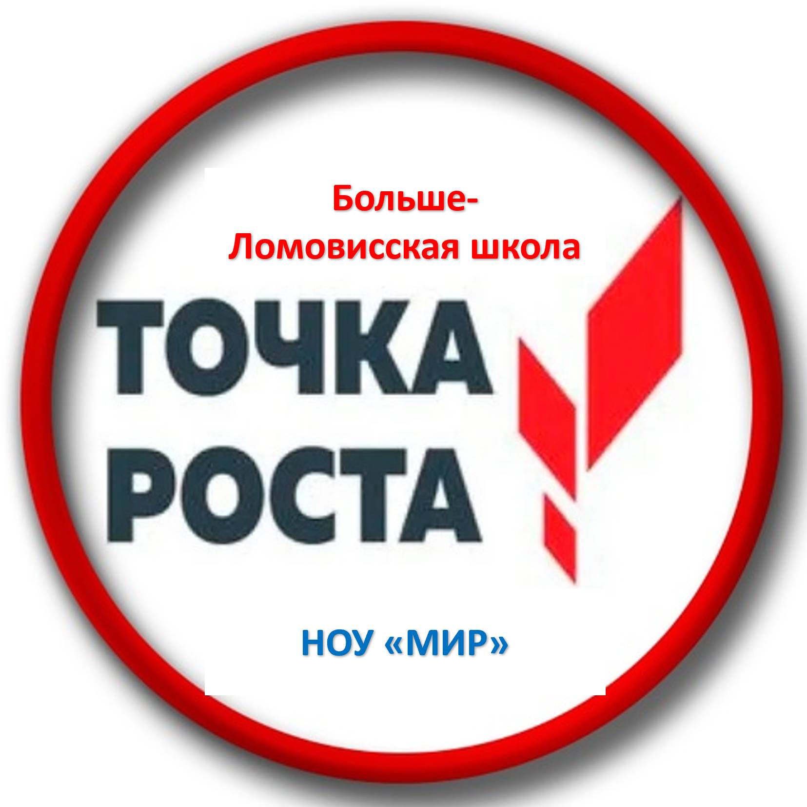 Иконка канала БОЛЬШЕ-ЛОМОВИССКАЯ ШКОЛА. НОУ "МИР". "ТОЧКА РОСТА"