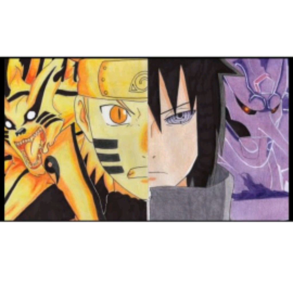 Half naruto and sasuke