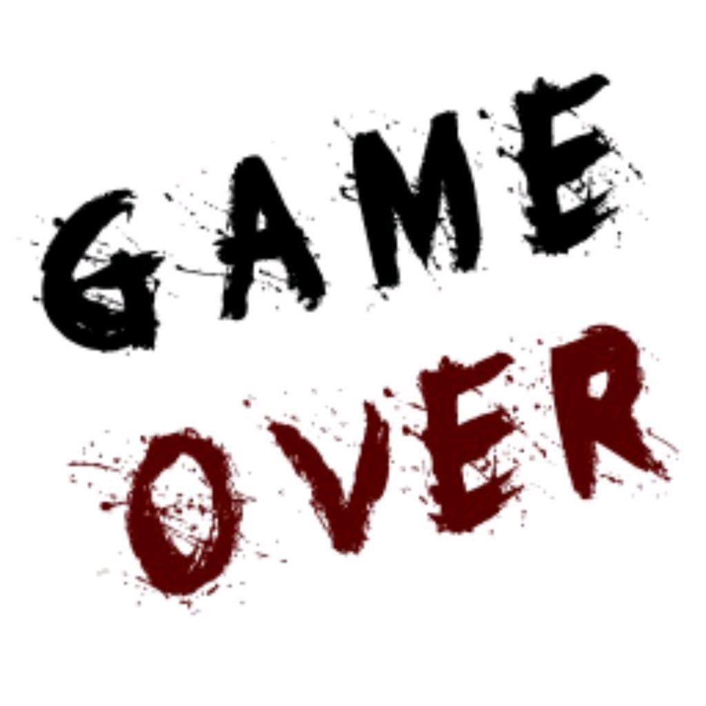 Надпись game over