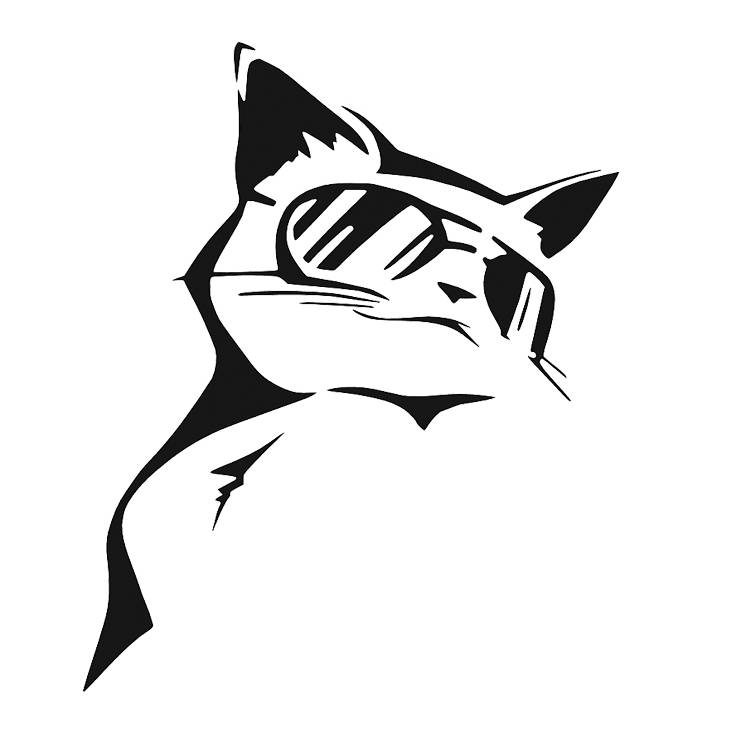 Дерзкий кот рисунок