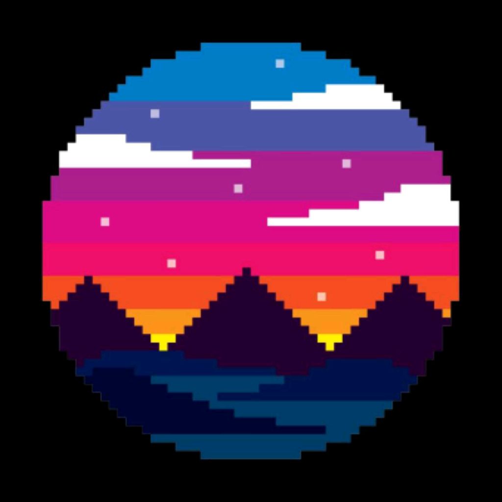 Pixel закат