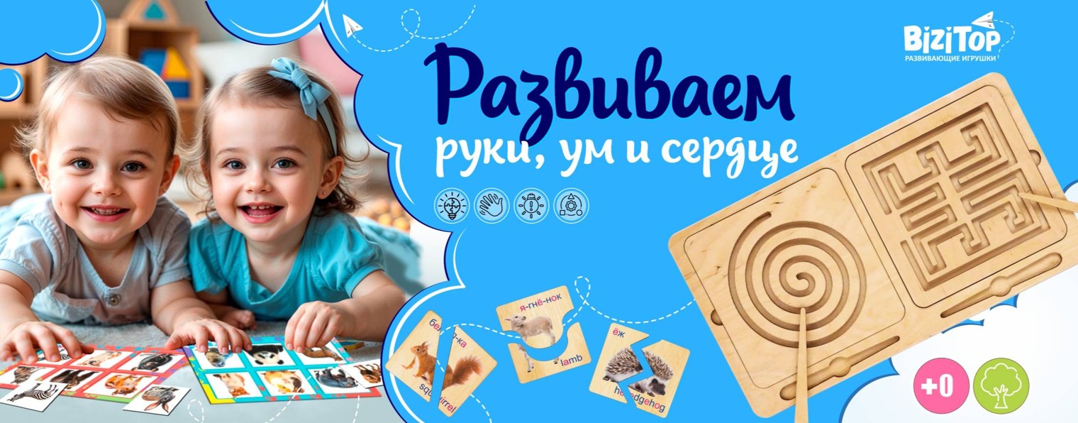 BiziTop - деревянные рзвивающие игрушки
