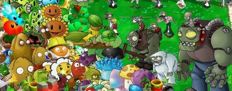 Зомби против растений.