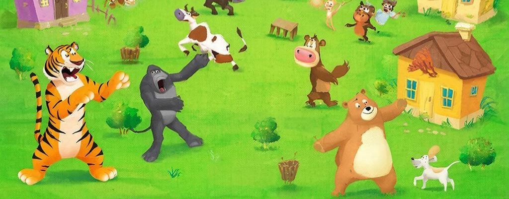 Веселые животные в 3D