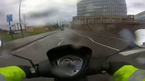 Kymco Agility City 50 - ride into work 29/3/15 Sheffield UK
