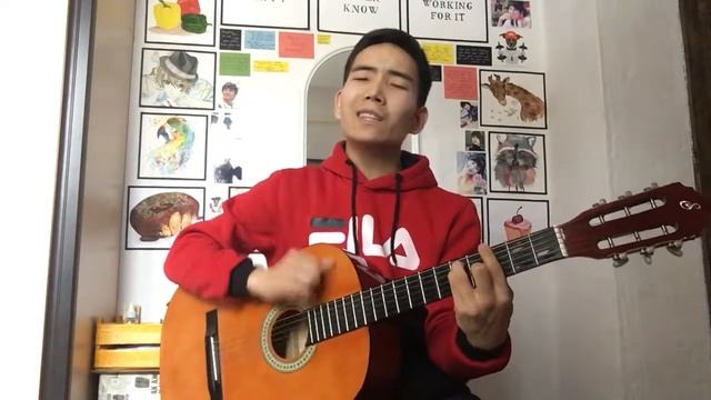 На гитаре - твоя нежная походка cover