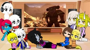 Реакция Undertale на клип Warhammer 40.000 Мощь космодесанта/Gacha club
