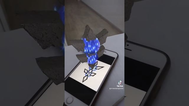 Эскиз татуировки с эффектом дополненной реальности