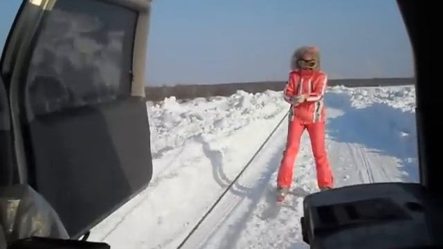 на троссе за тачкой на лыжах в толмачево смотреть онлайн