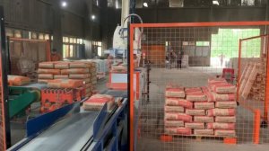 Паллетайзер Fujirobotics EC171. Укладка мешков на поддоны. Паллетизация мешков в запыленных условия