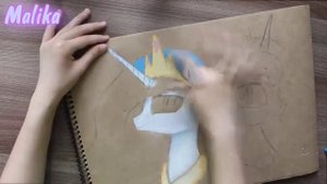 Как нарисовать Принцессу Селестию и Принцессу Луну из my little pony