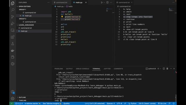 Python Complete Course #-44 Python debugger module, breakpoint() смотреть онлайн