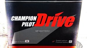 Аккумулятор Champion Pilot Drive через год эксплуатации на Форд Эксплорер U2.