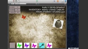 Developing a GameSalad Point and click Adventure game inventory using tables