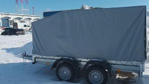 Двухосник по дешману. Трейлер Товарищ 3х1,5. Две оси-лучше одной!!!