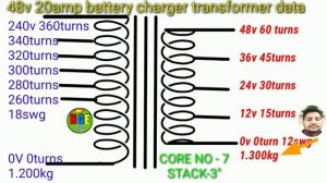 48V 20AMP BATTERY CHARGER DATA