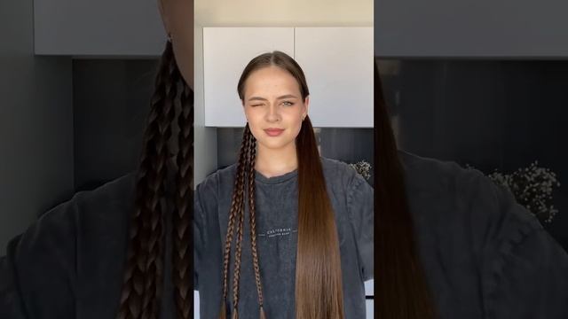 Трендовая прическа на лето☀️? #hairstyletutorial #тренды2023 #прически #косички