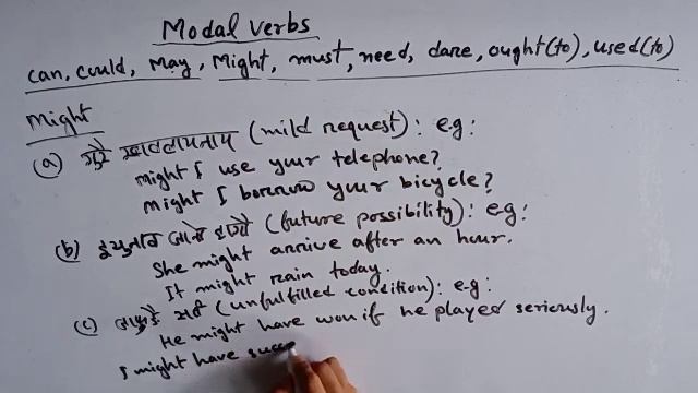 English Grammar | Modal Verbs | Bodo Medium | Part 4