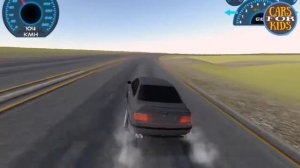 Drift Game 3D. Car Racing Cartoon for Kids. BMW Drift for children. Игра Дрифт на БМВ. Мультик.