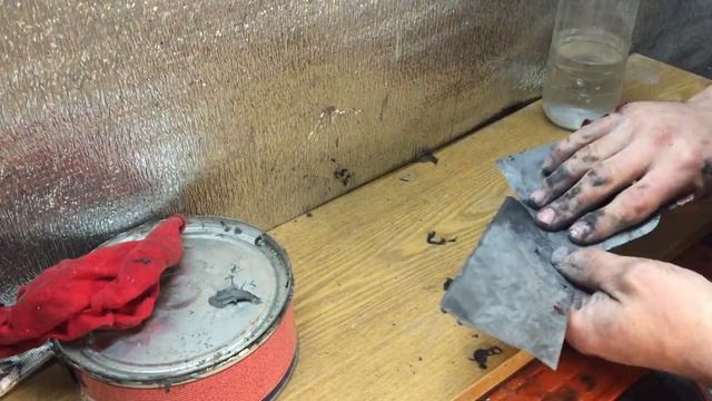 Подготовка двери,шпаклевка.Продолжение после спотера. Часть 2. смотреть онлайн