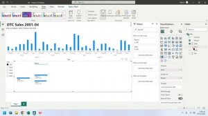 Power BI: Decomposition Tree and Ribbon Chart, Sales by Year, Region, Store, Product and Sale Type