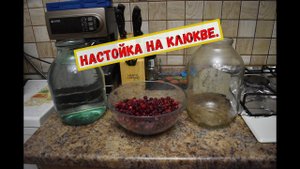 Готовим настойку "Клюква на Самогоне". Без заморочек к Новогоднему столу.