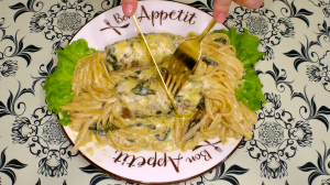 Сочные спагетти с индейкой