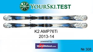 Тесты горных лыж K2 AMP 76 Ti (2013-14 год).