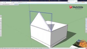 Проект дачного дома в SketchUp Free.  Часть 1