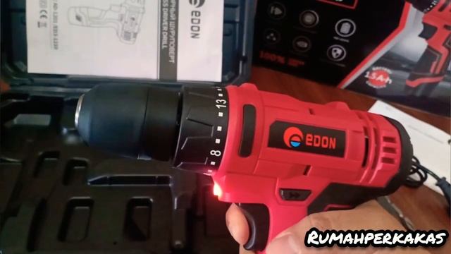 Unboxing & Rivew Mesin Bor Cordles Edon ED3-1210 12Volt смотреть онлайн