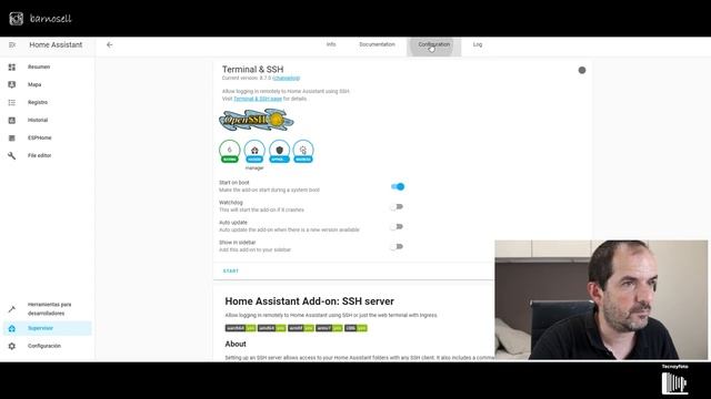 Terminal SSH en Home Assistant смотреть онлайн