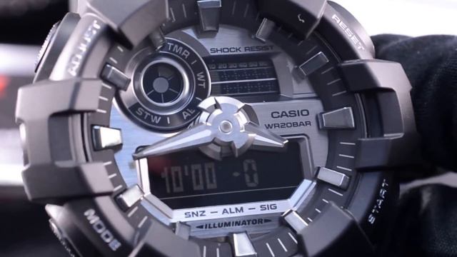 Обзор CASIO G-SHOCK GA-710-1A смотреть онлайн