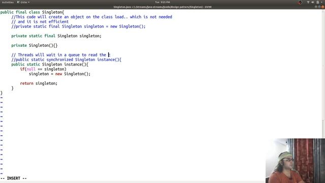 Singleton Design Pattern implementation in Java