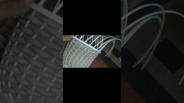 Кашпо маленькое из полиротанга 2 л. Своими руками. Қазақша. Ротанг арқылы гүл салғыш тоқимыз.