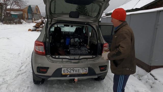 Мотобуксировщик Белка Часть-4 Погрузка, выгрузка в авто хэтчбек. смотреть онлайн