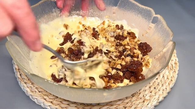?? Пирог с Изюмом и Грецкими Орехами. #пирог #вкусноипросто #рецепт
